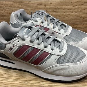 Size 10 - Adidas Run 80s Grey Shadow Red